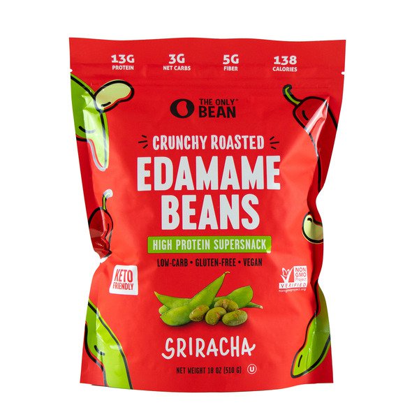 the only bean sriracha edamame beans 18 oz