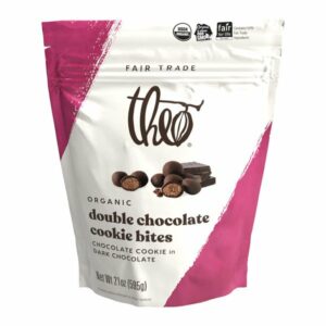 theo cookie bites double chocolate 21 oz