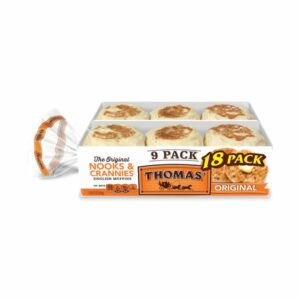 thomas original english muffins 2 x 9 ct