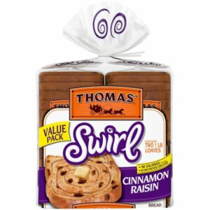 thomas swirl cinnamon raisin bread 2 x 16 oz