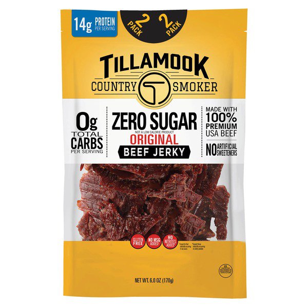 tillamook zero sugar jerky 2 x 6 oz