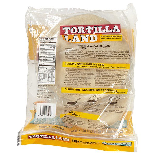 tortillaland uncooked flour tortillas 50 ct 1