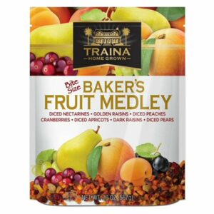 traina foods bakers fruit medley bites 20 oz