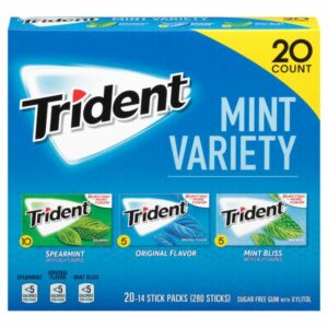 trident mint variety pack 20 x 14 ct