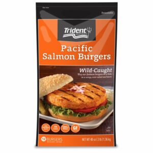 trident pacific salmon burger 12 x 4 oz