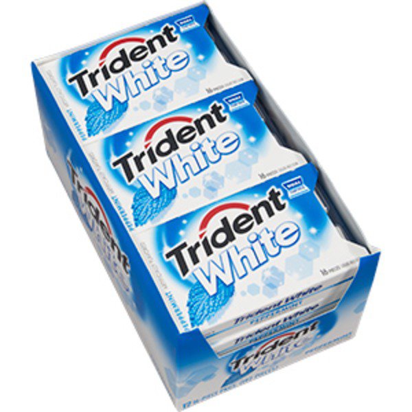trident white peppermint dual pack 12 x 16 ct