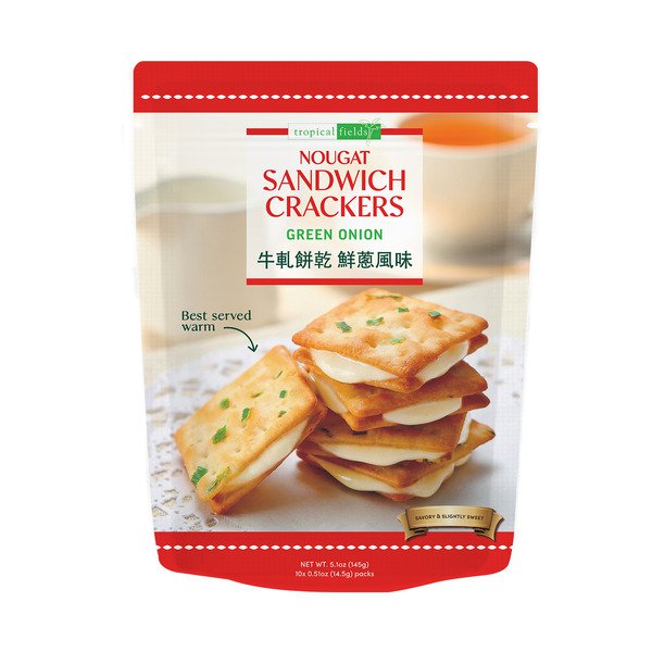 tropical fields green onion nougat sandwich crackers 5 1 oz