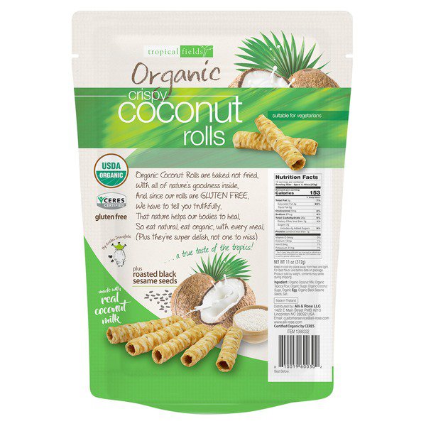 tropical fields organic coconut rolls 11 oz 1
