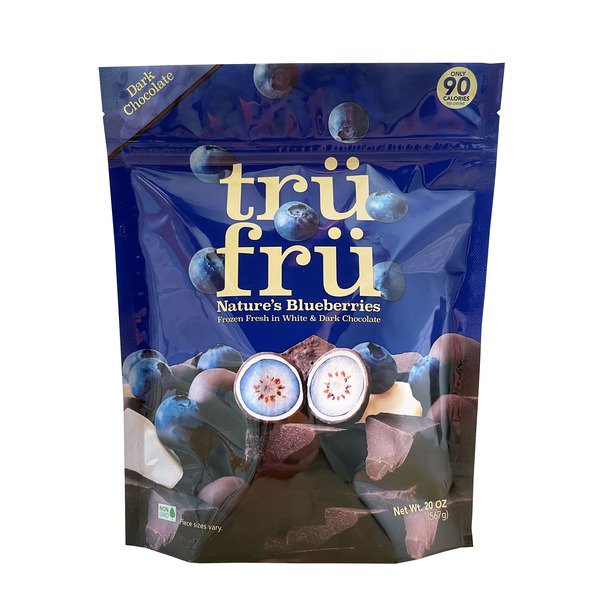 tru fru chocolate dipped blueberries 20 oz