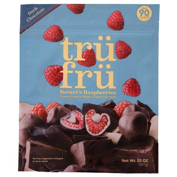 Tru Fru Dark Chocolate Raspberries 20 Oz Costco Food Database