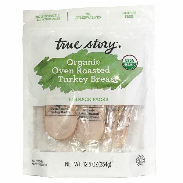 true story organic oven roasted sliced turkey 12 5 oz