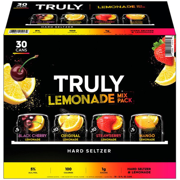 truly variety lemonade variety usa 30 x 12 fl oz