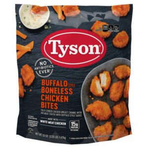 tyson buffalo boneless chicken bites 3 25 lb