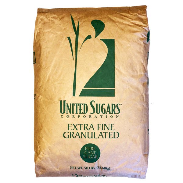 united sugars extra fine granulated pure cane sugar 50 lbs