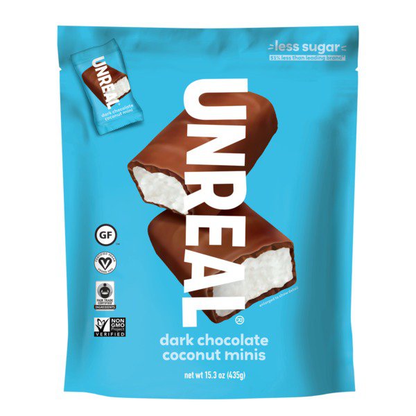 unreal dark chocolate coconut mini bars 15 34 oz