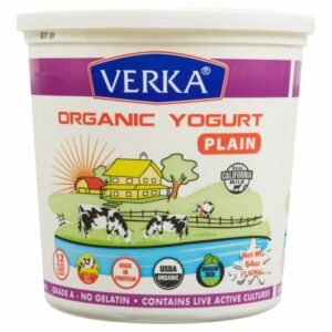 verka organic plain yogurt 64 oz