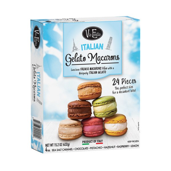via emilia italian gelato macarons variety 15 2 oz