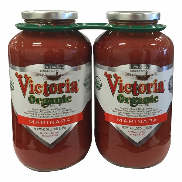 victoria organic marinara sauce 2 x 40 oz