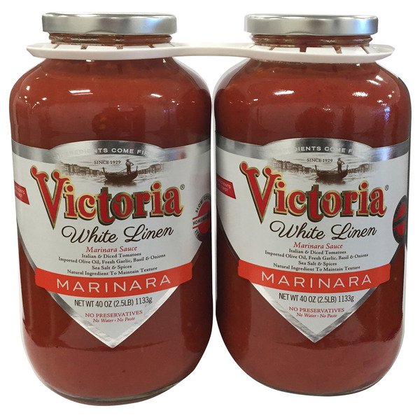 victoria white linen marinara sauce 2 x 40 oz