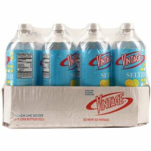 vintage lemon lime seltzer 12 x 1 l