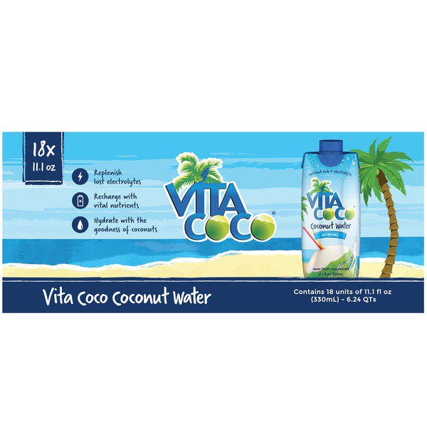 vita coco pure coconut water 18 x 11 1 fl oz