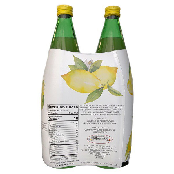 volcanic organic lemon juice 2 x 1 l 1