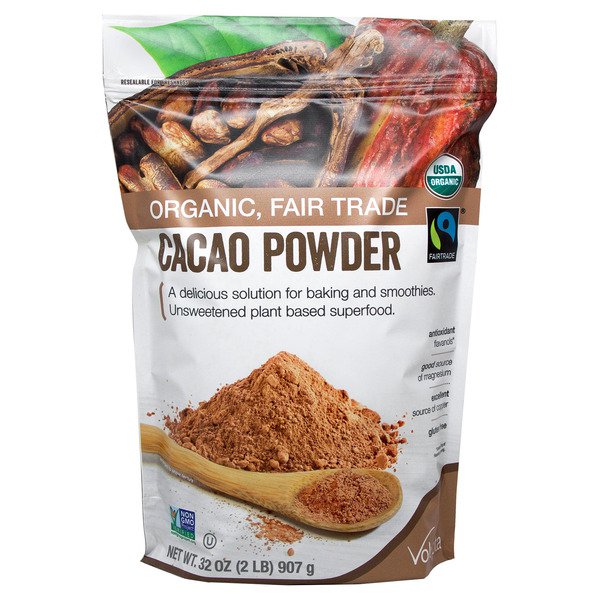 volupta organic cacao powder 32 oz