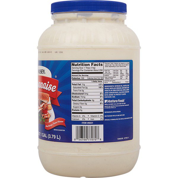 wilsey whole egg mayonnaise 1 gal 1
