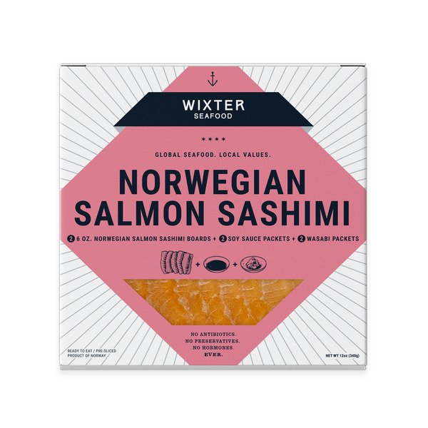 wixter norwegian salmon sashimi kit 2 x 6 oz