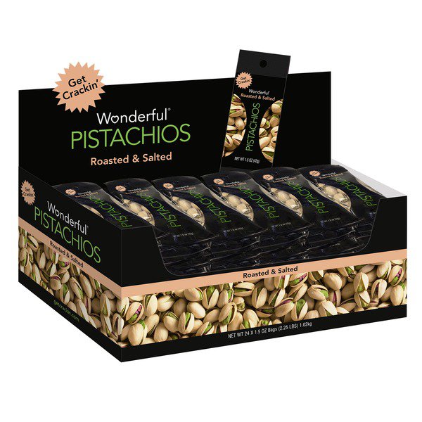 wonderful in shell pistachios 24 x 1 5 oz