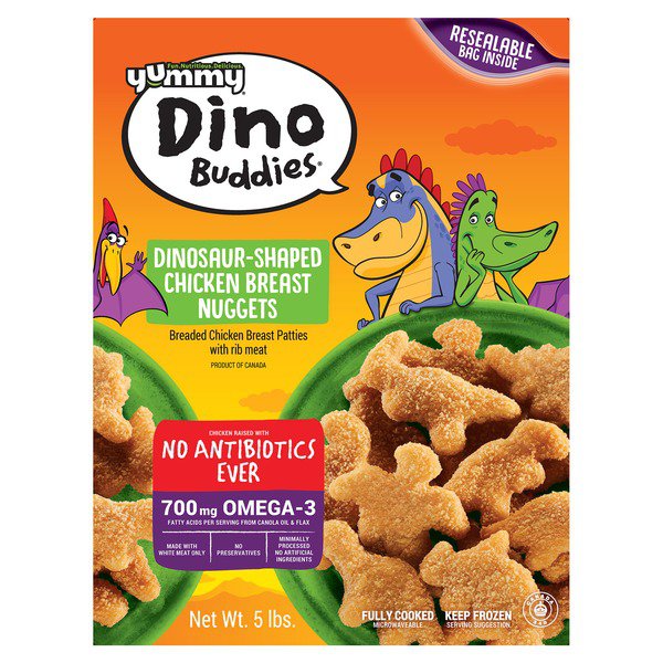 yummy dino buddies chicken nuggets 5 lbs