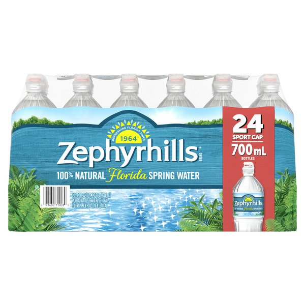 zephyrhills 100 natural spring water sport pack 24 x 23 7 oz