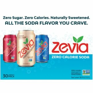 zevia soda variety pack 30 x 12 oz