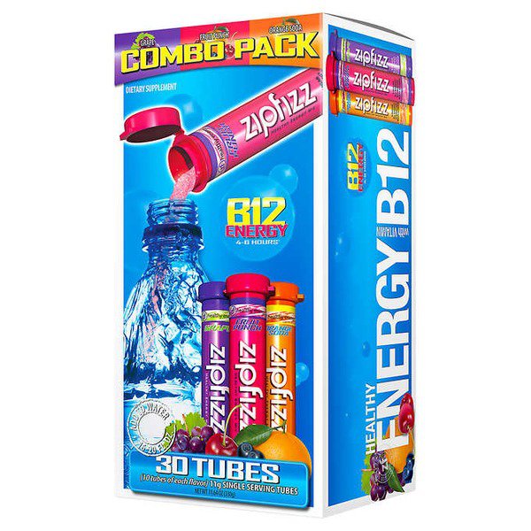 zipfizz healthy energy drink mix variety pack 30 ct