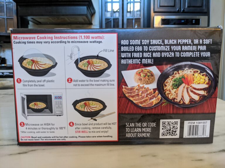 Ajinomoto Tokyo Shoyu Ramen Costco Heating Instruction scaled