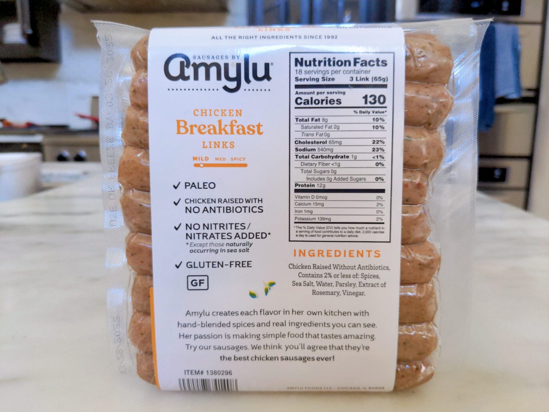 AmyLu chicken Breakfast Sausage Back scaled