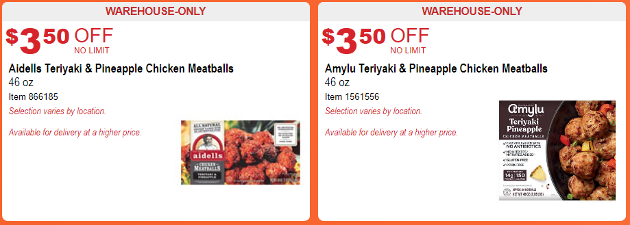 Costco Chicken Meatball SAle