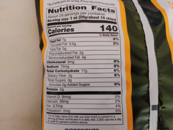 Costco Food Should Taste Good Nutritional Information Multigrain Chips scaled