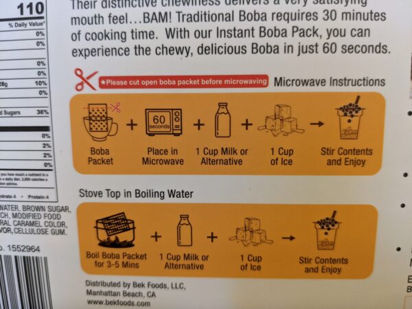 Costco Instant Boba Heating Instructions scaled