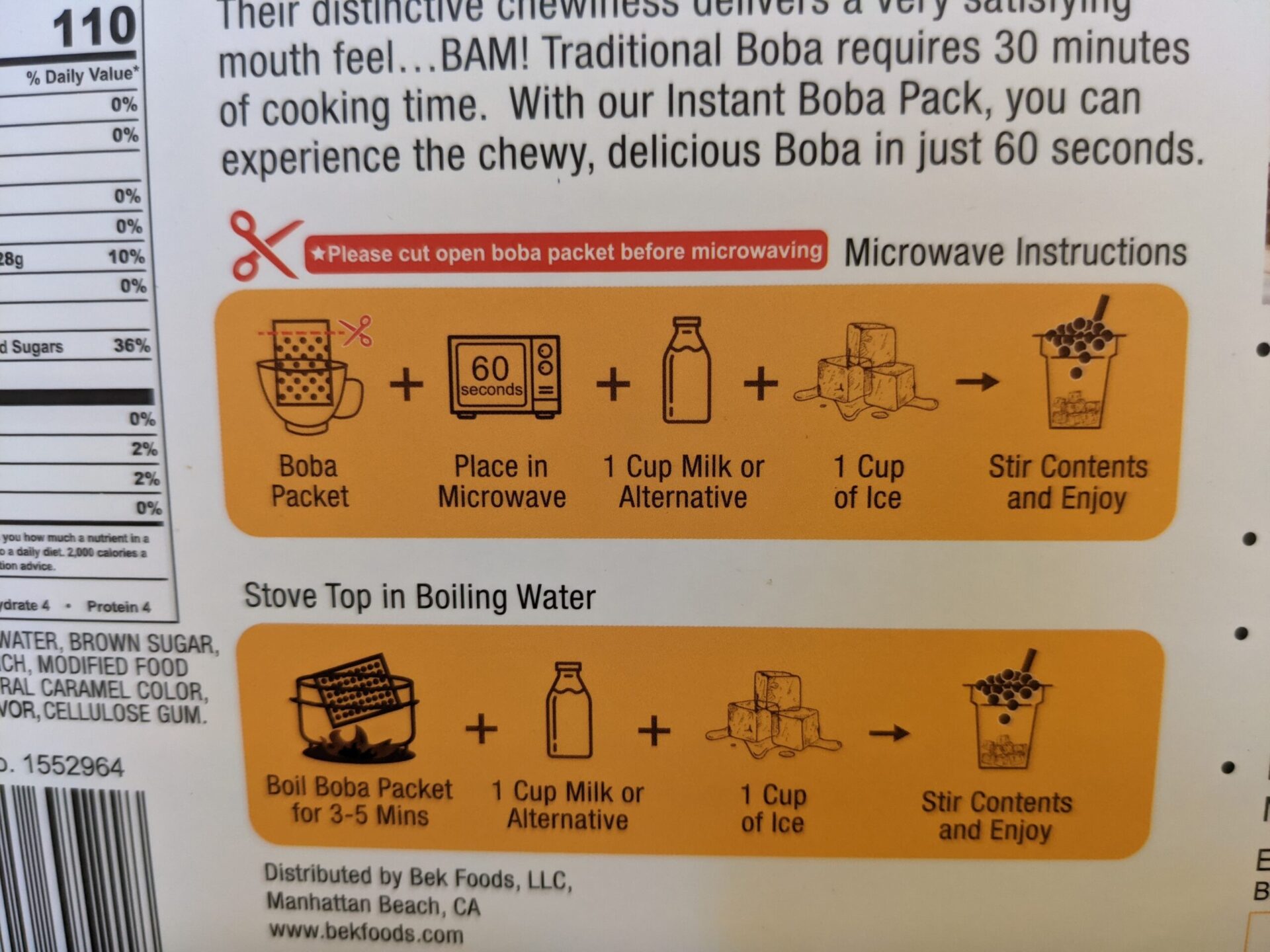 Costco Instant Boba Heating Instructions scaled