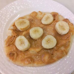 Costco Peanut Butter Mini Naan Banana Breakfast scaled