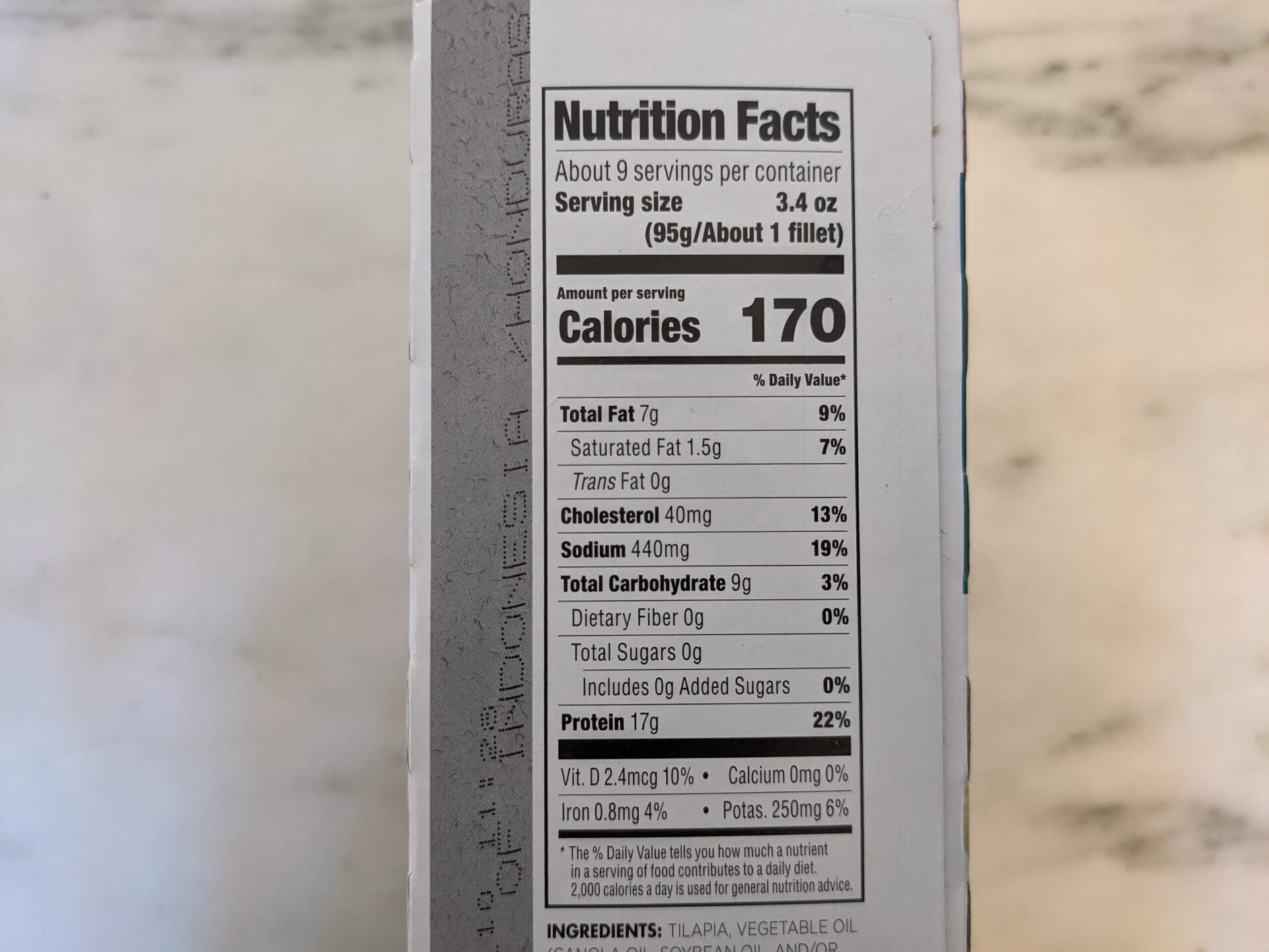 Costco Tortilla Tilapia Nutritional Information scaled
