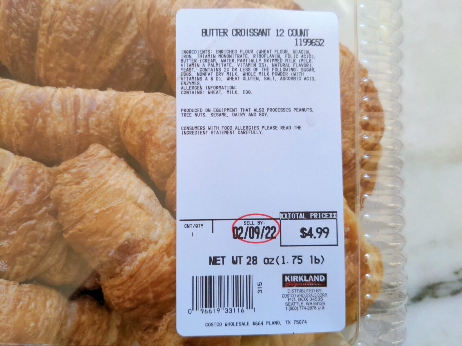 croissant from Costco scaled