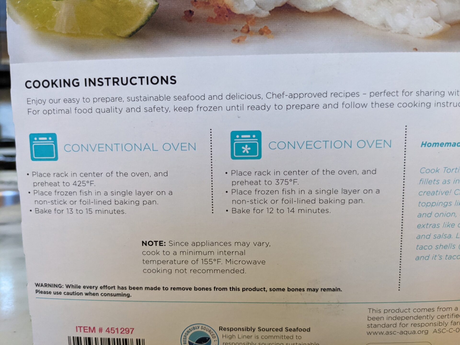 High Liner Tortilla Crusted Tilapia Cooking Instructions scaled