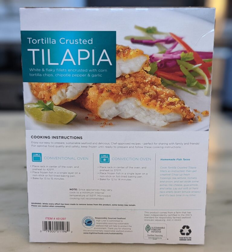 High Liner Tortilla Crusted Tilapia Costco Back scaled e1643771386757