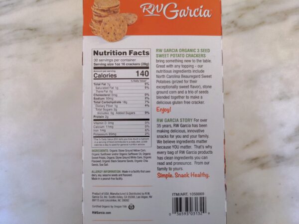 RW Garcia Sweet Potato Crackers Box scaled