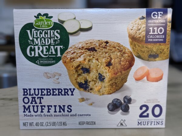 veggies made great blueberry oat muffins