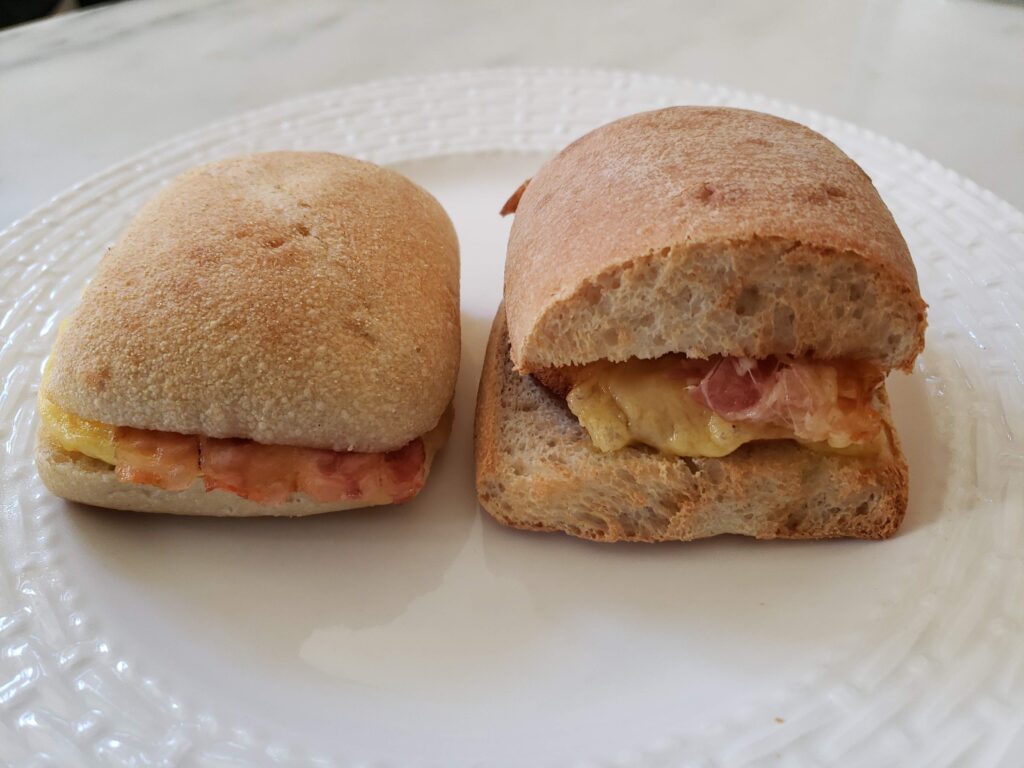 Bacon Gouda Egg Sandwich Costco scaled