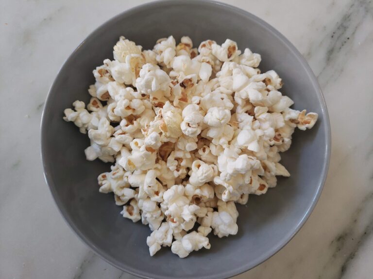 Bowl of Skinny Pop Popcorn scaled