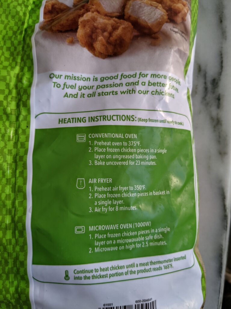 Costco Just Bare Nugget Heating Instructions scaled